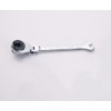 FLZOSPER 8mm Metric Fix Tubing Wrench，Flex-Head Gear Wrench, Ratcheting Fix