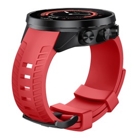 NotoCity Replacement Strap for Suunto 9 Baro/Suunto 9 Strap, Watch Strap 24 mm for Suunto 7/Suunto Spartan Sport Wrist HR/Suunto D5, Red