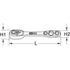 KS Tools 130.0222 4in1 Air conditioning ratchet, rev.157mm