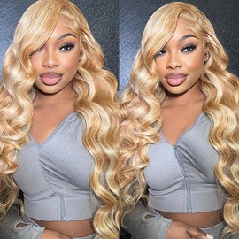 Honey Blonde Human Hair Bundles #613 Body Wave 12 Inch #27 Two Tone Mixed With Honey Blonde 100g