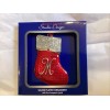 Studio design NEW STUDIO DESIGN regent square new letter "M” stocking red monogram ornament