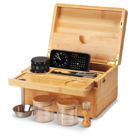 BAWADE Premium Bamboo Storage Box with Lock