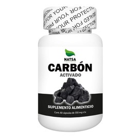 Carbón Activado 60 cápsulas, calidad Premium