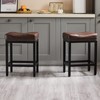 Sweetcrispy Bar Stools Set of 4, 24 Inch Counter Height