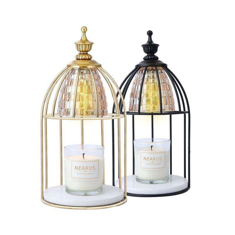 NEARUS Candle Warmer Lamp, Auto Shut Off and Brightness Heat