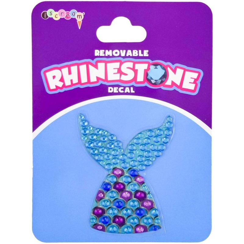 iscream Sparkly Rhinestone Mermazing Mermaid Tail 2" Mini Vinyl Cling