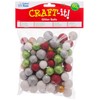 Baker Ross AR824 Styropor-Glitzerkugeln, verschiedene Größen – kreatives Weihnachtskunst- und