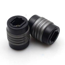 HTTX Optical Coupler, Toslink Digital Audio Extension Cable Connector Adapter, Female to Female, 2-Pack