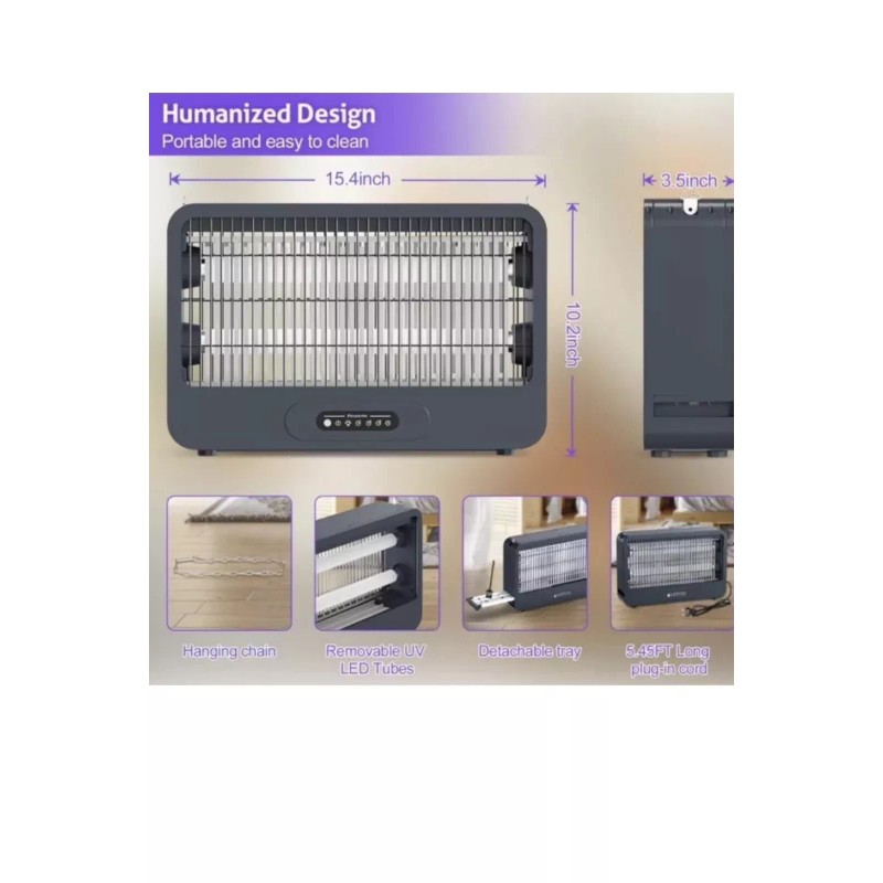 Foshan Qty-2 IKI-520AE Insect Bug Mosquito Zapper Killer 120V Double