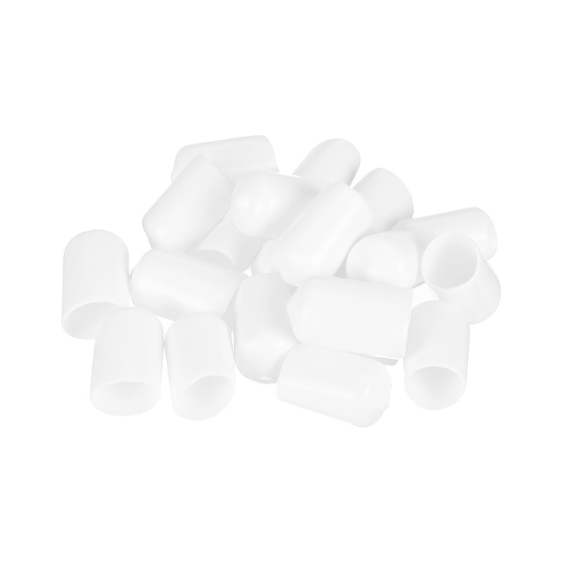 sourcing map 20pcs Rubber End Caps 12.5mm ID Vinyl Round