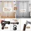 KAMANINA 1 Inch Extra Long Curtain Rod 140 to 195