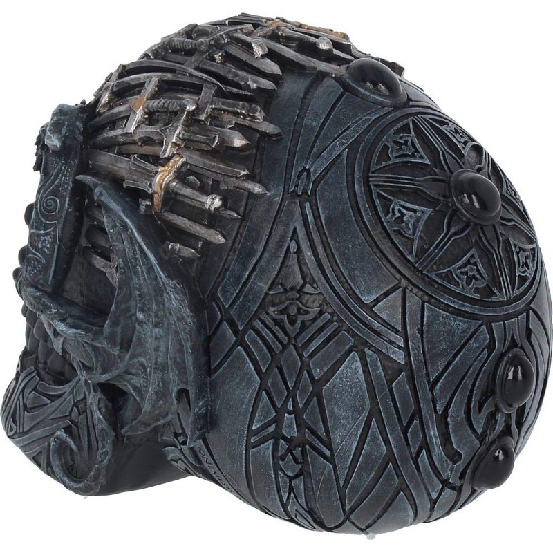 Nemesis Now Sword Skull 18.5cm Figurine, Resin, Black