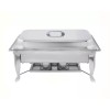 Dilitools Bufetera Chafer Plegable Entero 9 Litros Acero Inoxidable