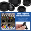 Glarks 43Pcs 10 Size Oval and Round Rubber Grommets Set,