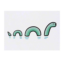 'Loch Ness Monster' Temporary Tattoo - Water Resistant, Skin-Safe, Non-Toxic Transfer (TO00038060)