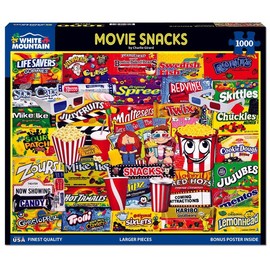 Movie Snacks (1884pz) - 1000 Piece Jigsaw Puzzle