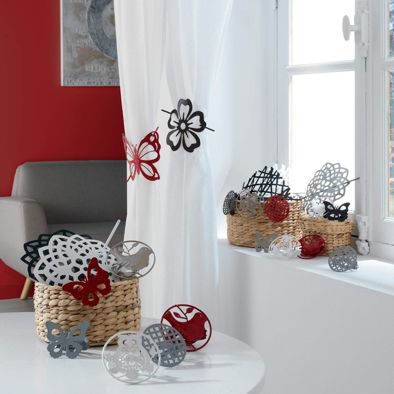 Douceur d'Intérieur 2 Tie Backs Plier Passero Black (0) 8