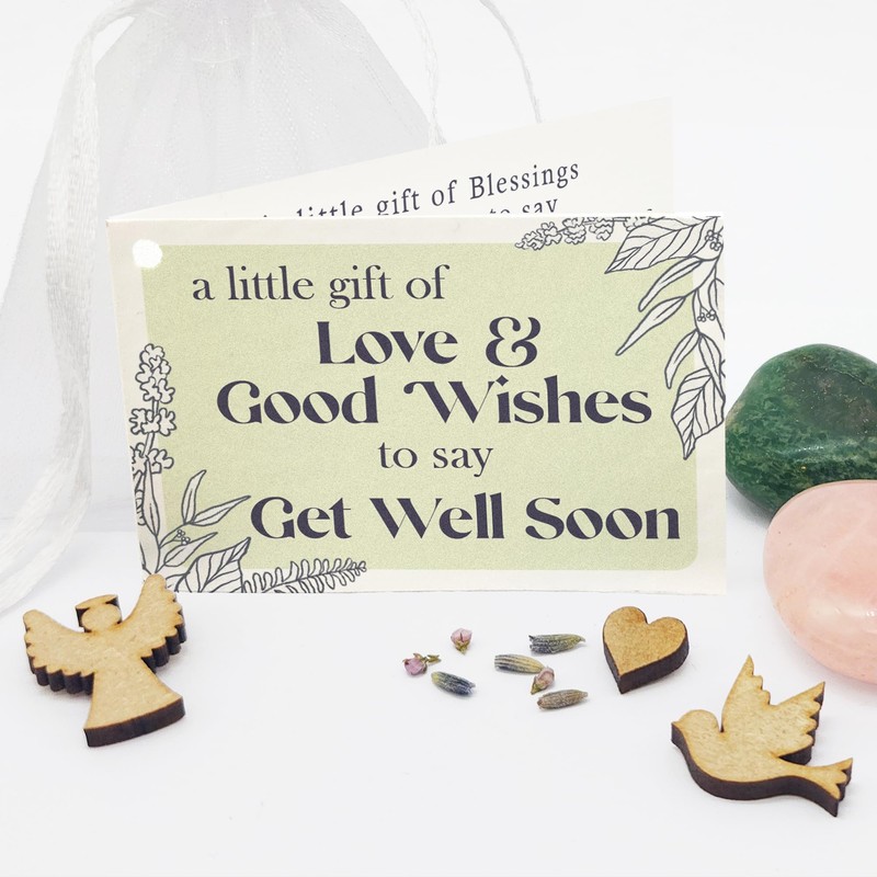 Get Well Soon Gemstone Bag of Good Wishes, a unique