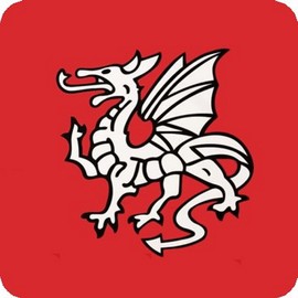 English Pendragon Anglo Saxon Set of 6 Aluminium Coasters With Cork Feet In a Presentation Box