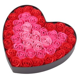 Q-FLA 781490 Soapflower Bath Solution, Heart Box, RE, Red, Gift, Celebration