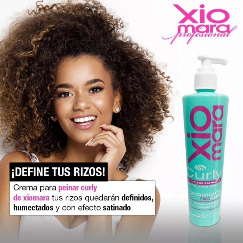 Xiomara Crema Curly Para Chinos Rizos Satinados 250g