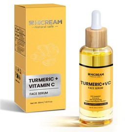 Hicream Turmeric Vitamin C Serum for all skin types,smoothing,moisturizing,Reduces Hyperpigmentation,Sun Spot,Improve Skin Tone Lightweight Skincare - Specification: Serum (1 Count)
