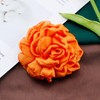 LKingel Dainty Fabric Flower Brooches Large Silk Lapel Pin Elegant