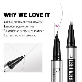 BBrow Pencil 2-in-1 Dual-Ended Microblading Eyebrow 2-in-1 Dual-Ended Microblading Eyebrow Penblack brown Eyebrow Pen