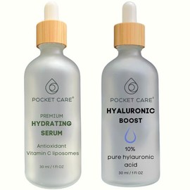 Kit Facial Iluminador  Hidratante  Sérum Vitamina C  Sérum Ácido Hialurónico 10  Antimanchas, Antiarrugas, Hidratación Profunda, Piel Radiante...     