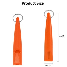 DOETYD Dog Training Whistle, Loud Sound, Standard Frequency Dog Whistle for Recall, Stop Barking & Long Distance Training with Lanyard, High Efficiency Dog Whistle (Orange)