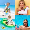 Fyvadio Inflatable Drink Holder, 9 pack Inflatable Cup Pool Drink
