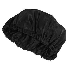 SAFIGLE Adjustable Hair Shower Cap for Women Large Capacity Bonnet for Long Curly Hair for Bath Spa and Sleep Snug Fit with Adjustable Strap