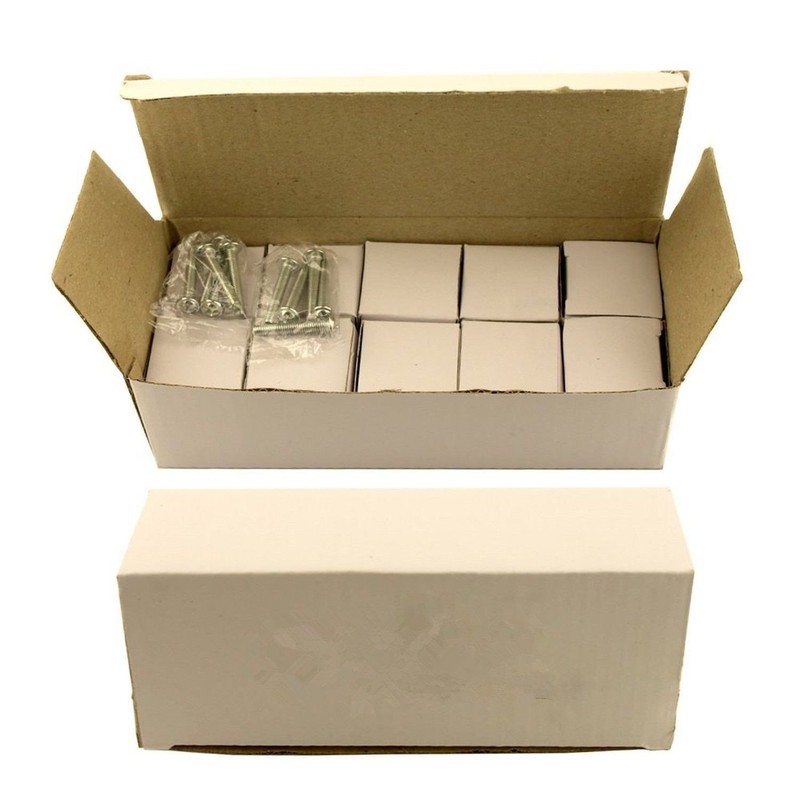 Easily Life 10 Pcs White Clear Crystal Glass Cabinet Knobs