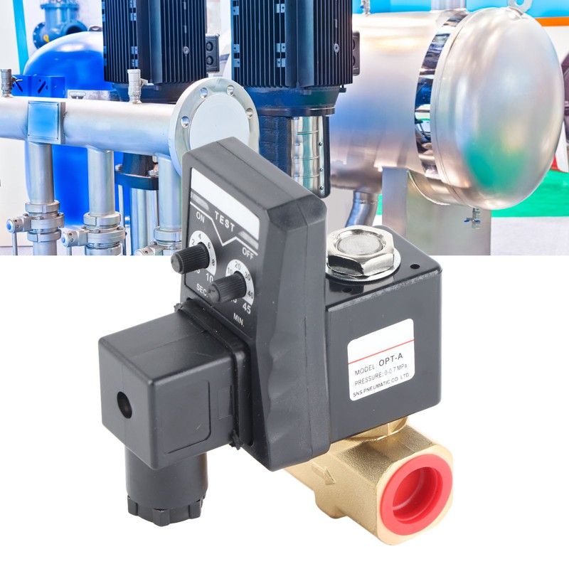 Electronic Drain Valve with Timer Tank Drainage Electric Solenoid Valve