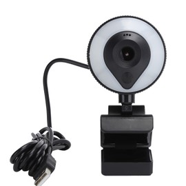 Webcam Full HD Computer Live Recording Touch Dimming Camera with Microphone for W21 2K