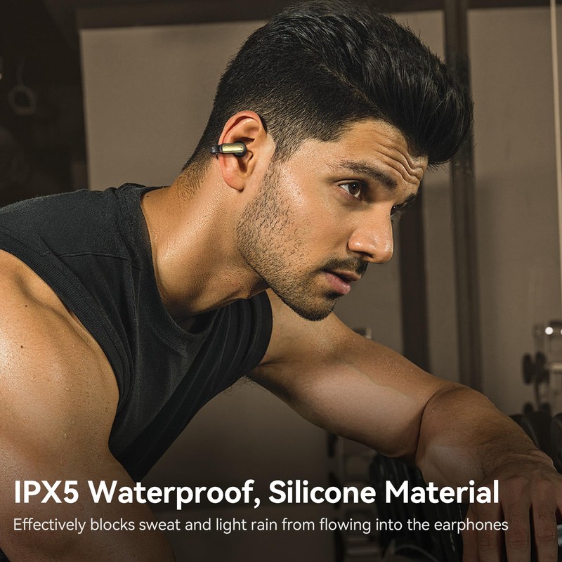 Oraolo OE02 Bluetooth Earbuds - Comfortable Clip-On Wireless Earbuds with