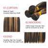P1B27 Straight Bundles Highlight Human Hair Bundles Brazilian Two Tone