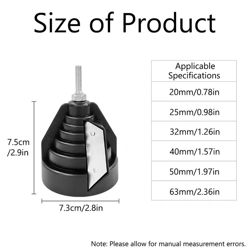 TopHomer Heavy-Duty Deburring Chamfer External Chamfer Tool, External Burr Removal