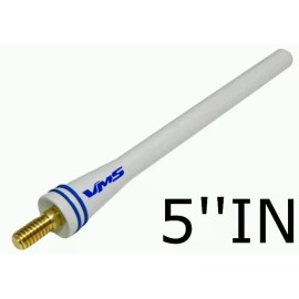 VMS RACING WHITE SHORT SCREW IN WHITE ANTENNA SPC STYLE FOR RAM TRUCK FITS ALL YEARS