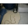AJT KNIGHT CHESS BOARD GAME PIECE BLACK WHITE CHECKERBOARD COOKIE