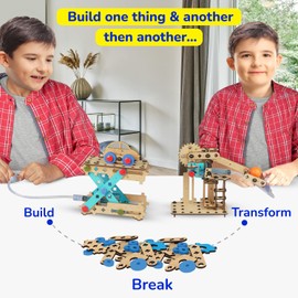 Smartivity 7 in 1 Multi-Builds Hydraulic Kit STEM DIY Fun Toy for Kids 6 to 12 Best Gift Toy for Boys & Girls Age 6-8-10-12 Science Toy Educational & Construction Based Activity Game