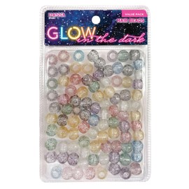 Donna Hair Beads for Hair Braids Kit Including 13x11mm Pony Beads, DIY Hair Braiding plastic beads for braid hair 1pc Quick Beaders for Kids Hair Braids CLEAR MIX