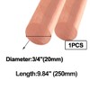 Eoiips 3/4” Pure Copper Round Rod, 3/4” Diameter, 9.84" in