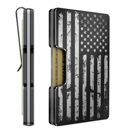 Freja Svendsen Engraved Aluminum Wallet for Men - Slim Money Clip & Card Holder with Engraved Finish. Enhanced RFID Blocking, Compact, Unique & Minimalist Wallets