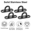 Xiciki 4 Pack Eye Plate U Shaped Brackets Metal Pad