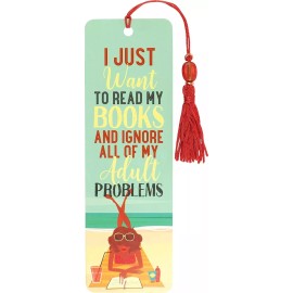 Unbranded Lot of 36 I just want to read my books Beaded Bookmark $2.95 ea retail