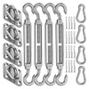 AIXXCUVQ Stainless Steel Sun Shade Sail Hardware Kit for Patio