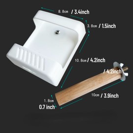 Barn Eleven Bird Parrot Feeder with Stand, Plastic Pet Feeder for Multiple Pets, Durable Vegetable Rack, Hanging Baskets for Bird, Rabbit, Hamster Cage Decoration