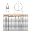 Hvazi 310PCS 14-Sizes round Wire C-Clips Internal Snap Rings Assortment