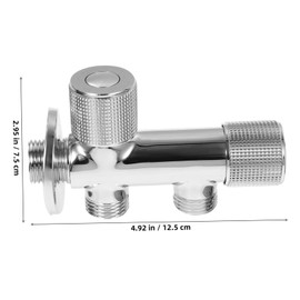 Operitacx Water Shut Off Valves Out Dual Use Faucet for Washing Machine Dishwasher Sink Thread Buckle Washer Connector Durable Core with Sealing Effect